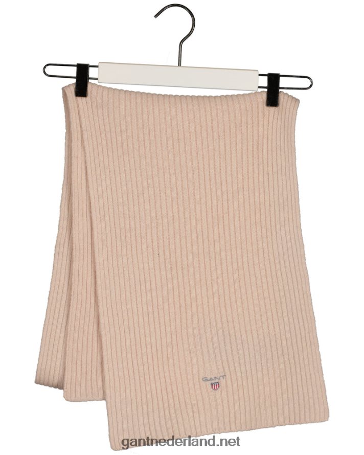 GANT Heren zilveren pioen wollen gebreide sjaal R48460567