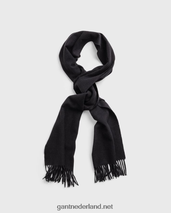 GANT Heren zwart wollen sjaal R48460577