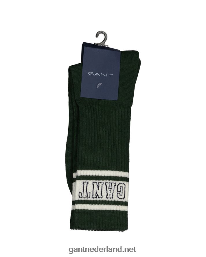 GANT Heren storm groen sportsokken R48460520