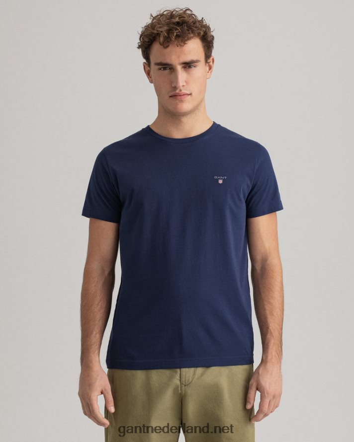 GANT Heren avond blauw origineel t-shirt R48460143
