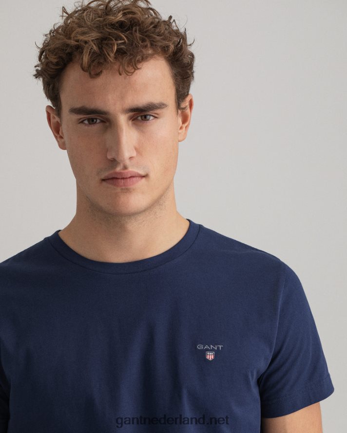 GANT Heren avond blauw origineel t-shirt R48460143