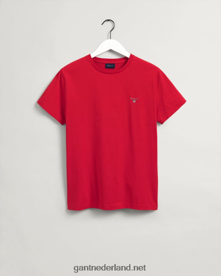 GANT Heren fel rood origineel t-shirt R48460171