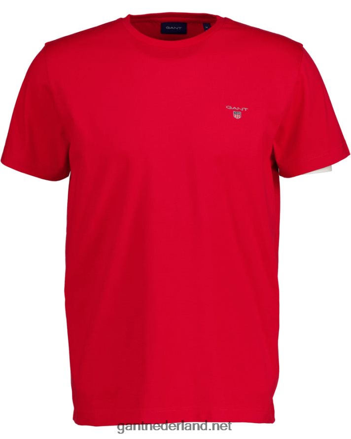 GANT Heren fel rood origineel t-shirt R48460171