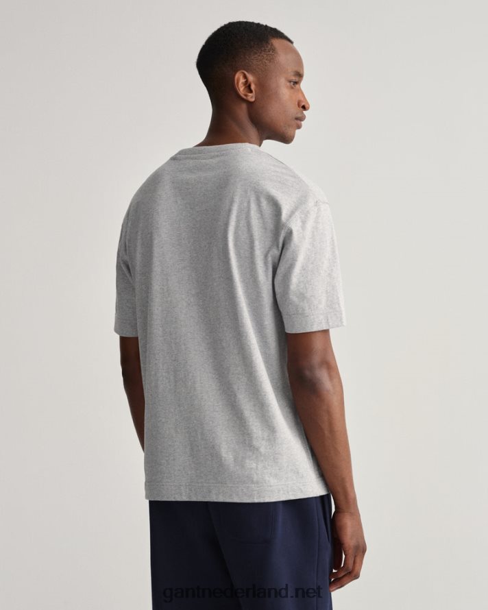 GANT Heren grijs gemêleerd icon g essentieel t-shirt R48460154