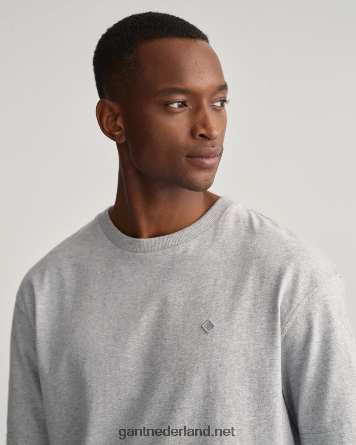 GANT Heren grijs gemêleerd icon g essentieel t-shirt R48460154