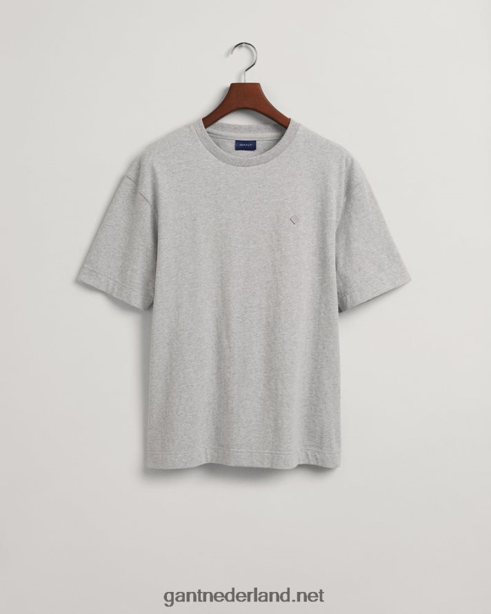 GANT Heren grijs gemêleerd icon g essentieel t-shirt R48460154