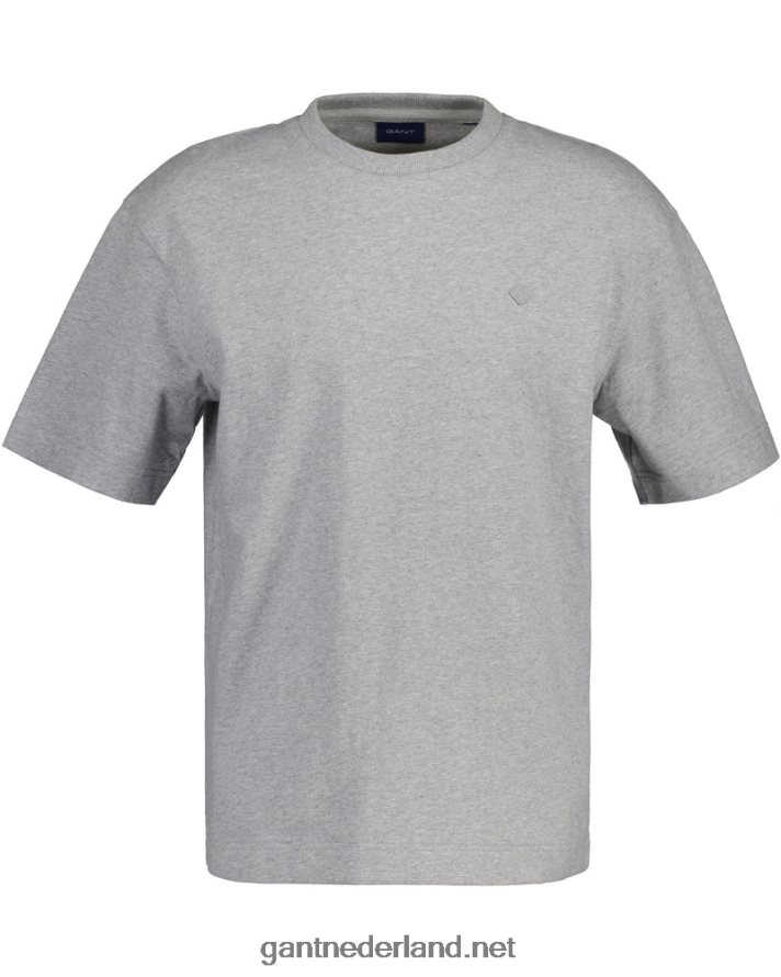 GANT Heren grijs gemêleerd icon g essentieel t-shirt R48460154