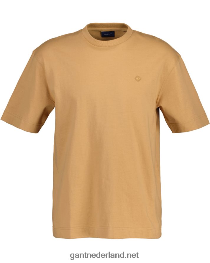 GANT Heren toffee-beige icon g essentieel t-shirt R48460136