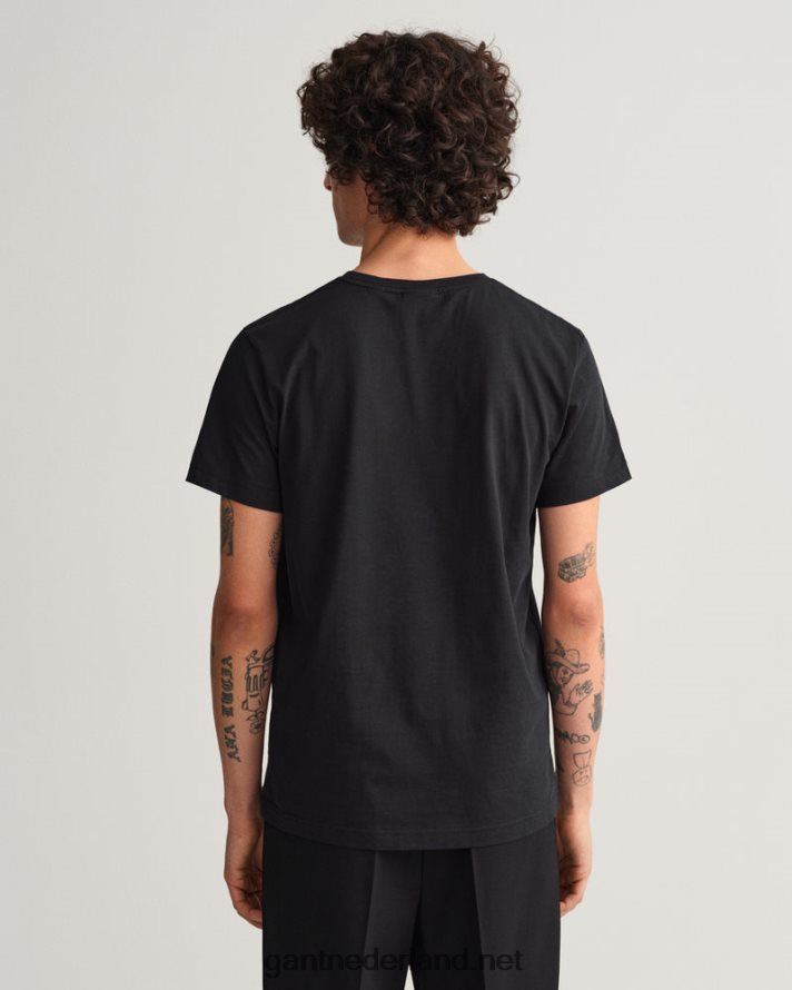 GANT Heren zwart origineel t-shirt R48460153