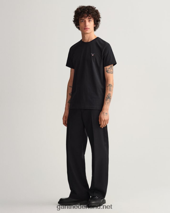 GANT Heren zwart origineel t-shirt R48460153