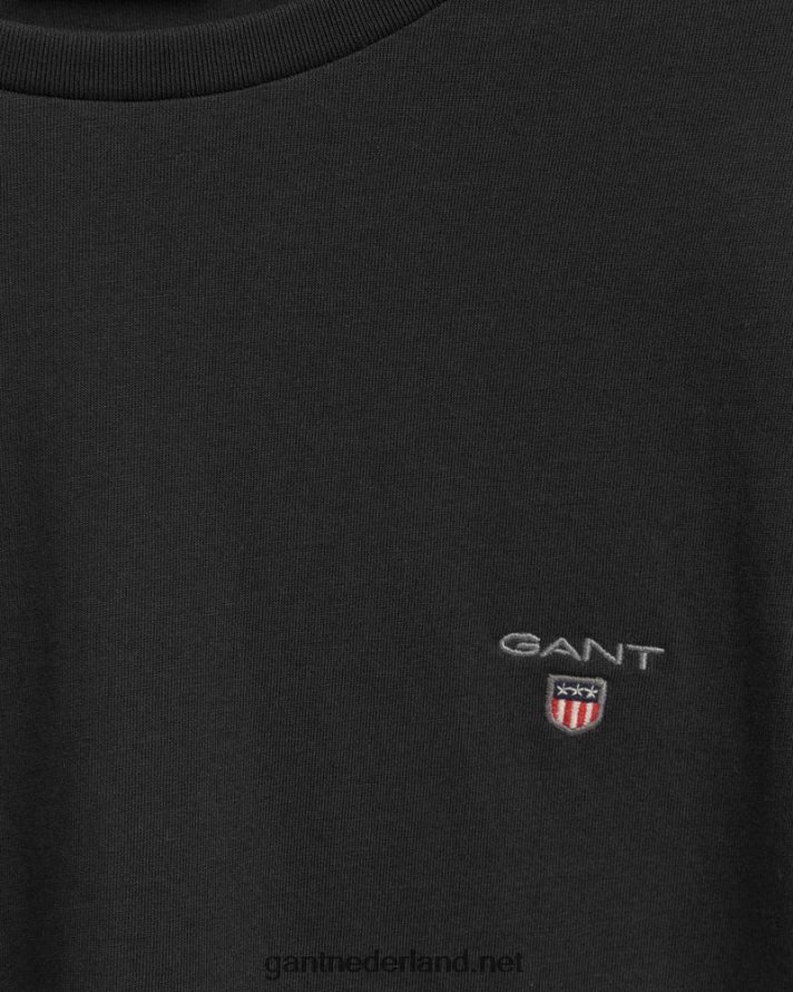 GANT Heren zwart origineel t-shirt met lange mouwen R48460168