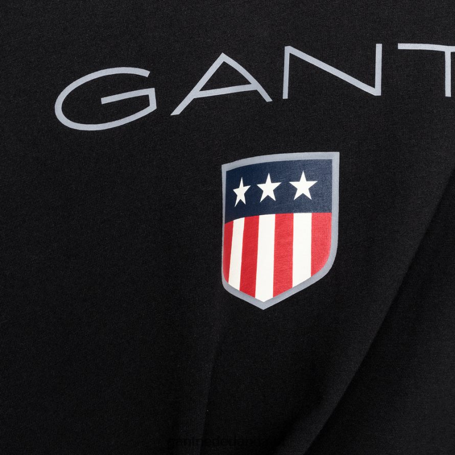 GANT Heren zwart schild t-shirt lange mouw R48460146