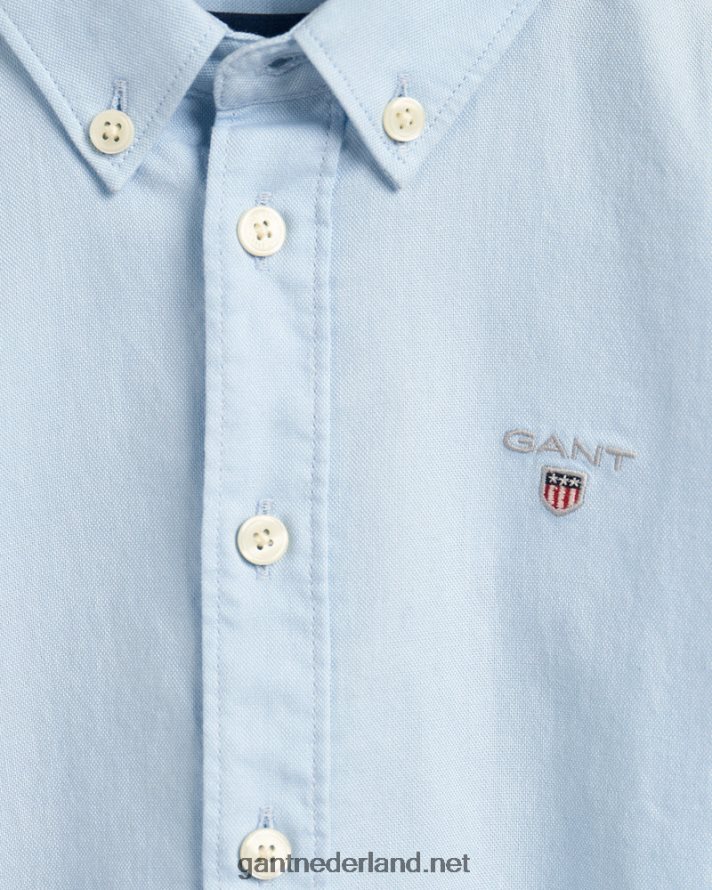 GANT jeugd capri blauw Oxford-overhemd uit het archief voor kinderen R48460836