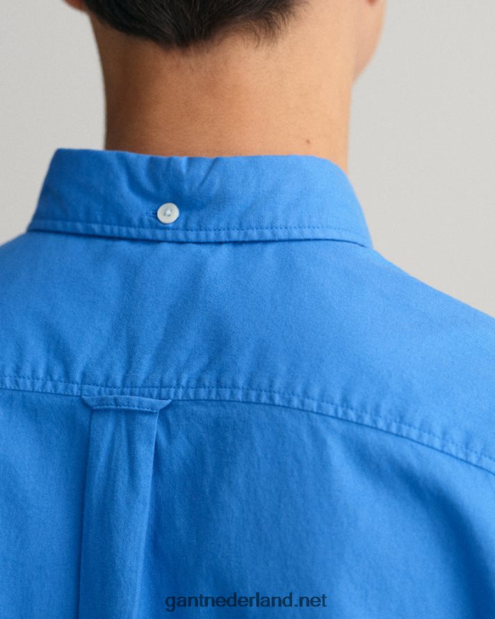 GANT jeugd paleis blauw katoenen twill overhemd voor tienerjongens R48460832
