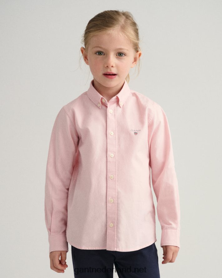 GANT jeugd preppy roze Oxford-overhemd uit het archief voor kinderen R48460834