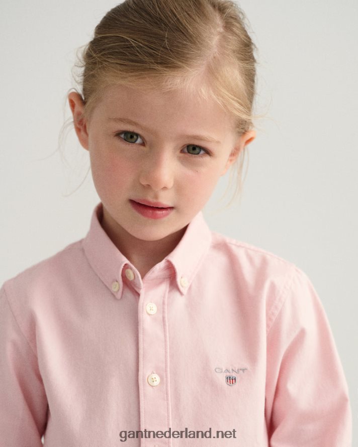 GANT jeugd preppy roze Oxford-overhemd uit het archief voor kinderen R48460834