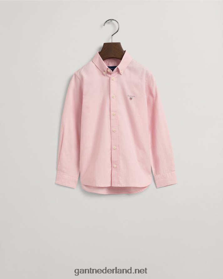 GANT jeugd preppy roze Oxford-overhemd uit het archief voor kinderen R48460834