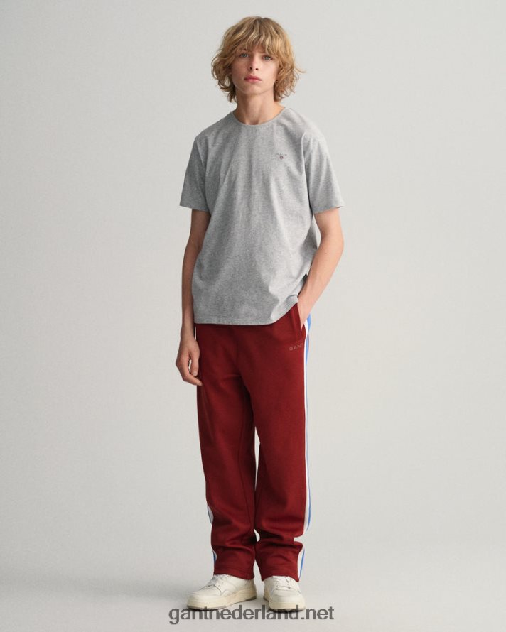 GANT jeugd lichtgrijs gemêleerd tieners originele t-shirt R48460798