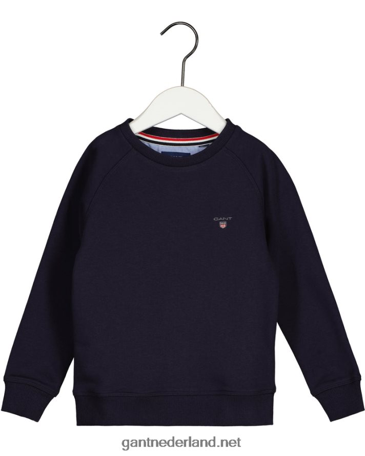 GANT jeugd avond blauw origineel sweatshirt met ronde hals voor kinderen R48460853