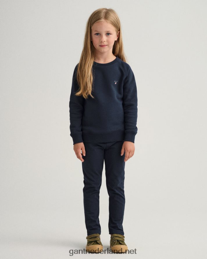 GANT jeugd avond blauw origineel sweatshirt met ronde hals voor kinderen R48460853