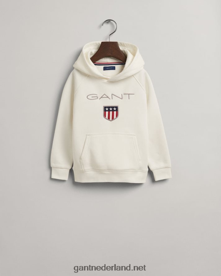 GANT jeugd eierschaal hoodie met schild voor kinderen R48460868
