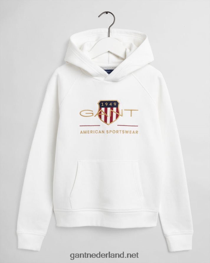 GANT jeugd eierschaal hoodie met schild voor tieners R48460842
