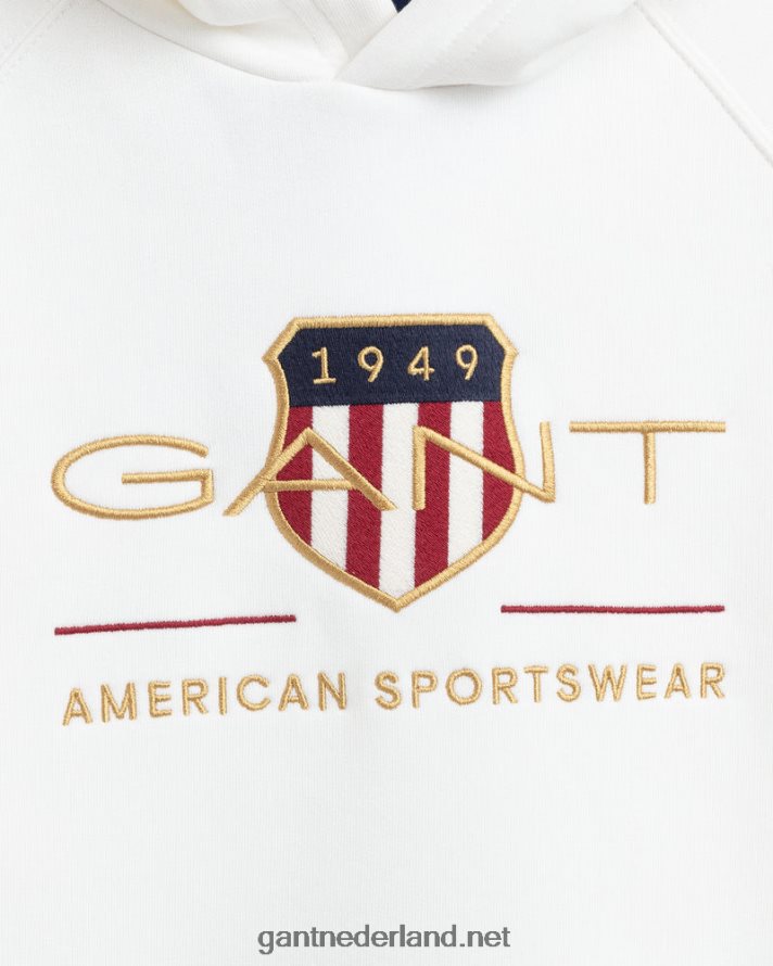 GANT jeugd eierschaal hoodie met schild voor tieners R48460842