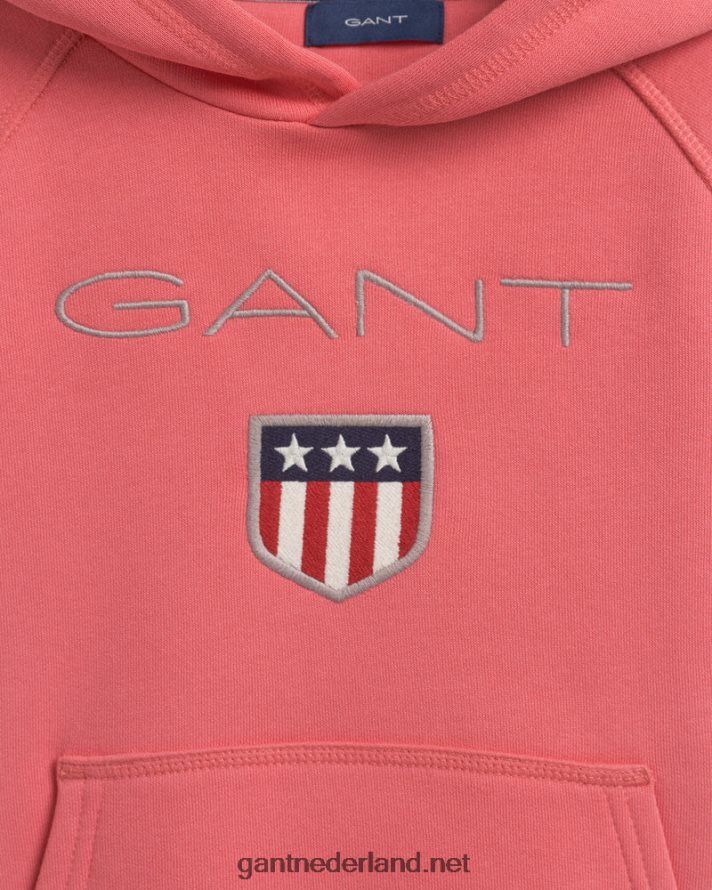 GANT jeugd vervoering steeg hoodie met schild voor kinderen R48460852