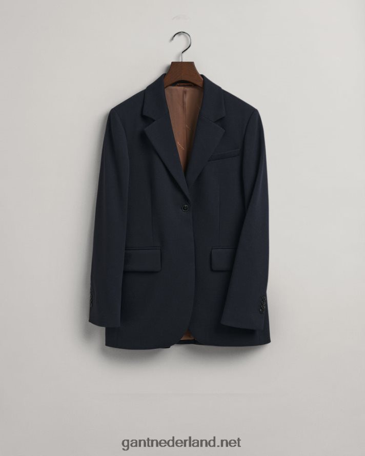 GANT vrouwen avond blauw jersey blazer R48460757