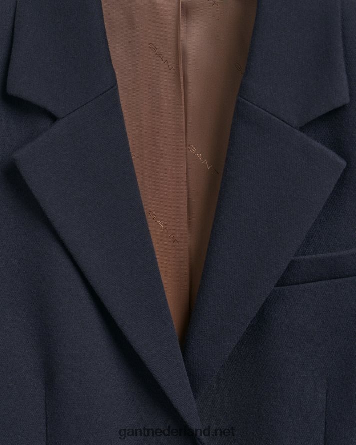 GANT vrouwen avond blauw jersey blazer R48460757