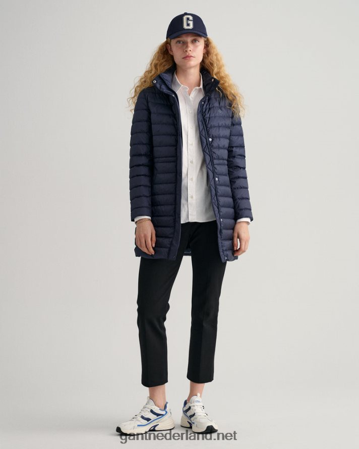 GANT vrouwen avond blauw lichte donsjas R48460762