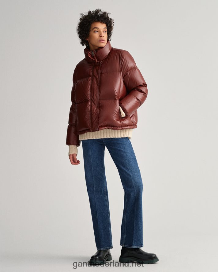 GANT vrouwen cacaoboon kort donsjack R48460749