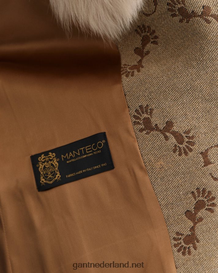 GANT vrouwen toffee-beige g monogram jacquard jas R48460758