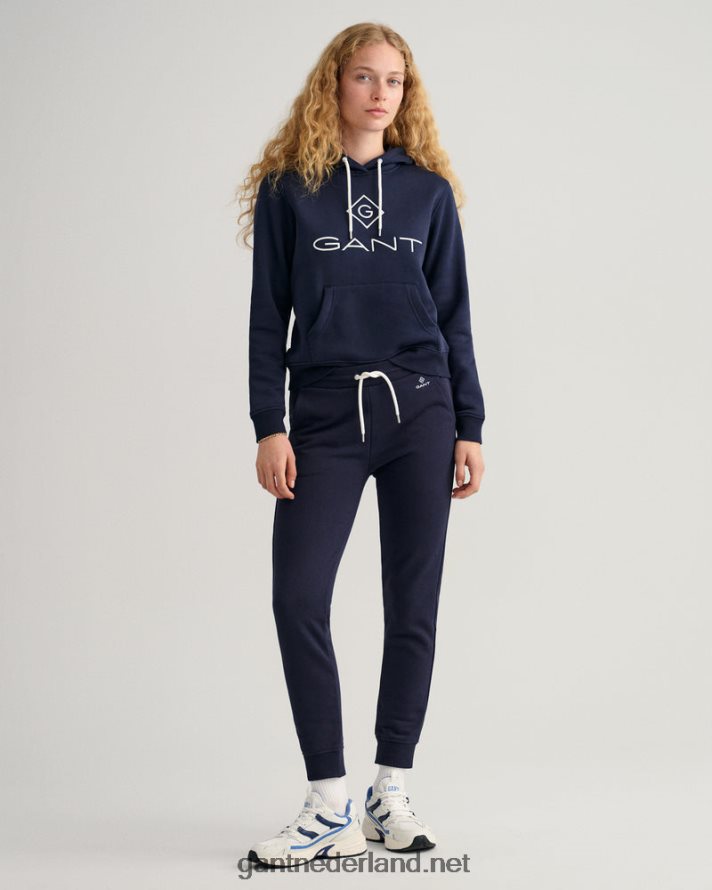 GANT vrouwen avond blauw joggingbroek met logo R48460734