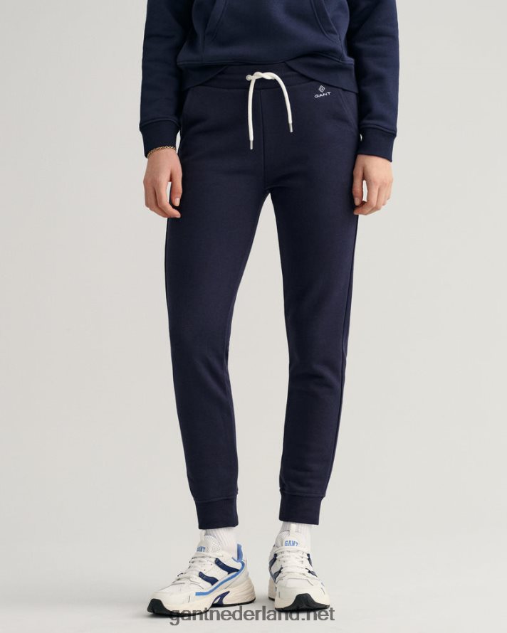 GANT vrouwen avond blauw joggingbroek met logo R48460734