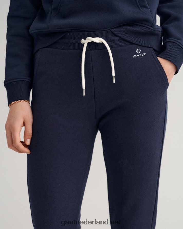 GANT vrouwen avond blauw joggingbroek met logo R48460734