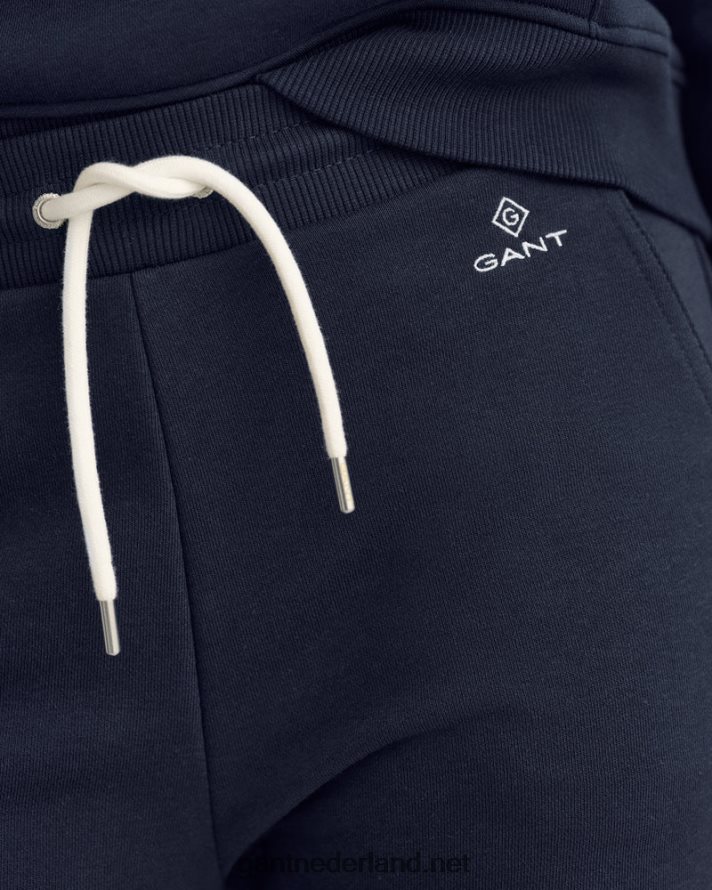 GANT vrouwen avond blauw joggingbroek met logo R48460734