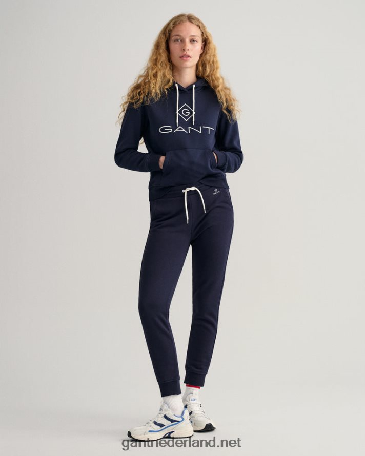 GANT vrouwen avond blauw joggingbroek met logo R48460734