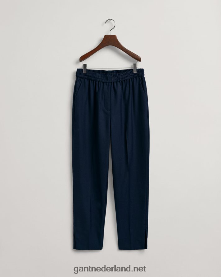 GANT vrouwen avond blauw taps toelopende broek R48460744