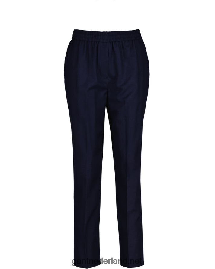 GANT vrouwen avond blauw taps toelopende broek R48460744