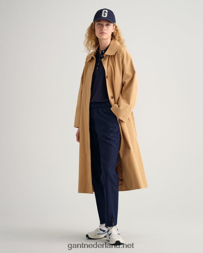 GANT vrouwen avond blauw taps toelopende broek R48460744