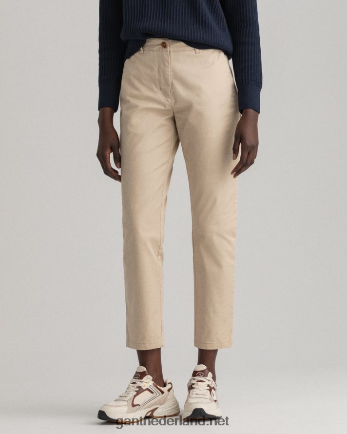 GANT vrouwen droog zand klassieke slim-fit chino van fryda R48460745