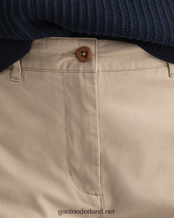 GANT vrouwen droog zand klassieke slim-fit chino van fryda R48460745