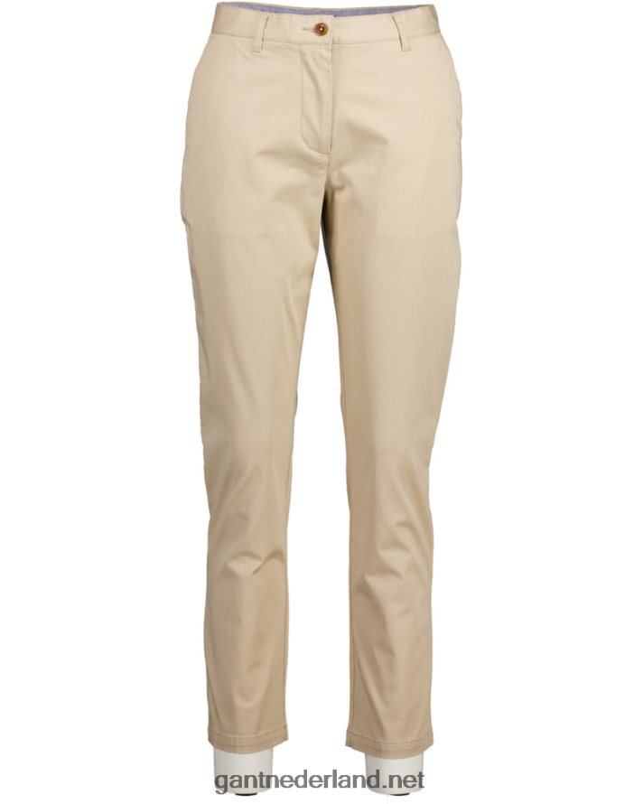 GANT vrouwen droog zand klassieke slim-fit chino van fryda R48460745