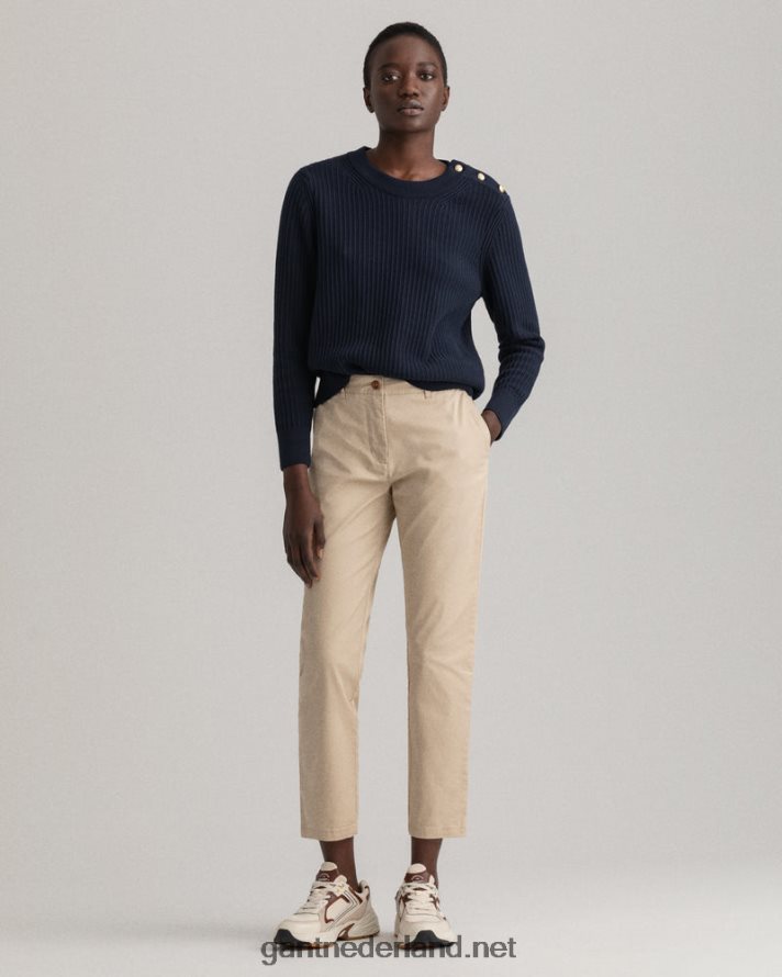 GANT vrouwen droog zand klassieke slim-fit chino van fryda R48460745