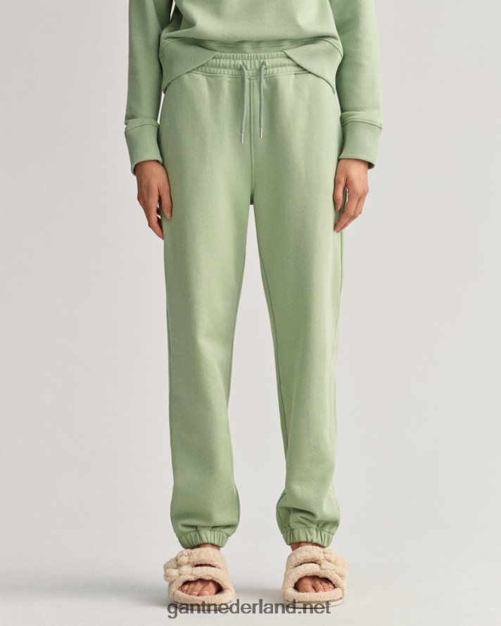 GANT vrouwen eucalyptus groen relaxte fit icon g essential joggingbroek R48460714