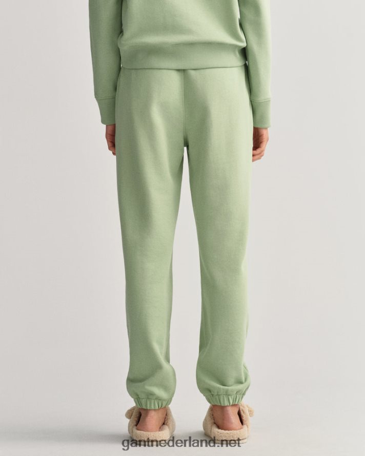 GANT vrouwen eucalyptus groen relaxte fit icon g essential joggingbroek R48460714