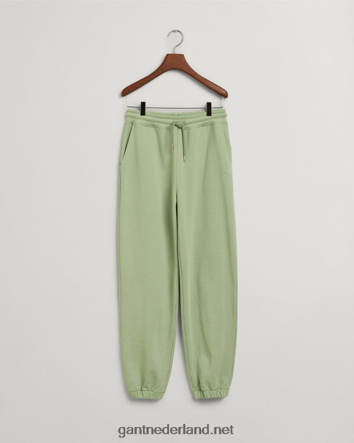 GANT vrouwen eucalyptus groen relaxte fit icon g essential joggingbroek R48460714