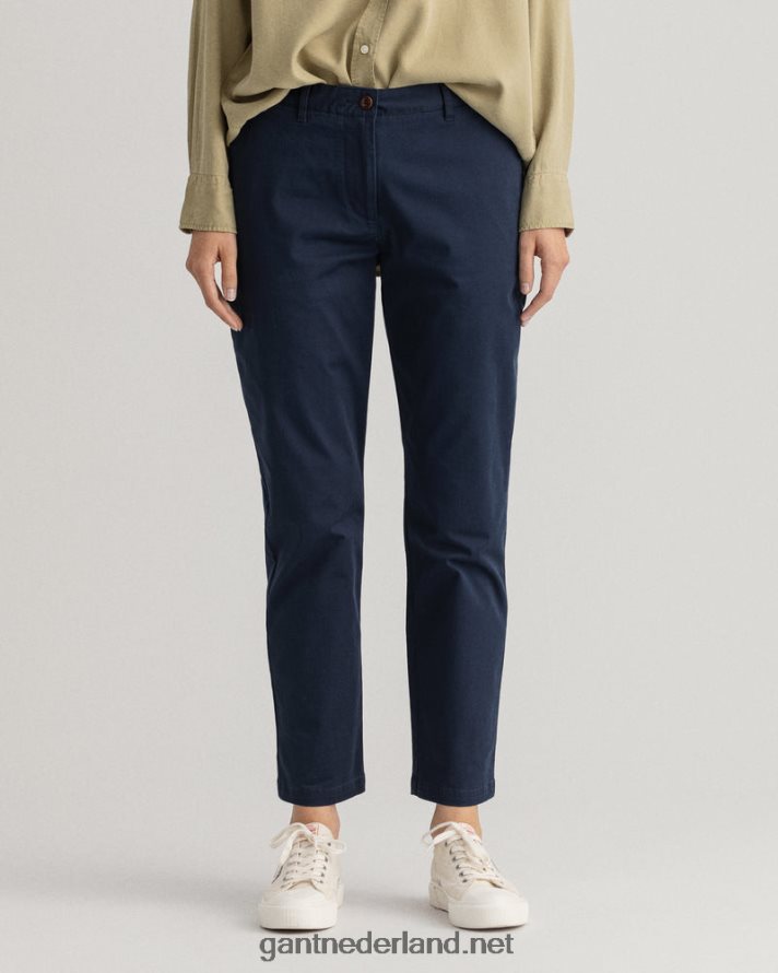 GANT vrouwen marinier klassieke slim-fit chino van fryda R48460748