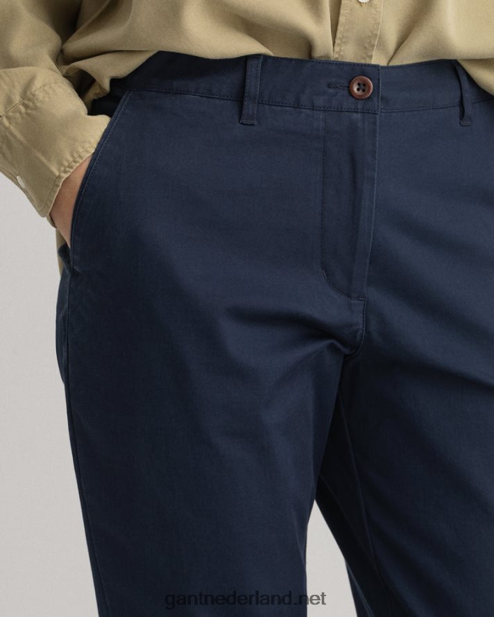 GANT vrouwen marinier klassieke slim-fit chino van fryda R48460748